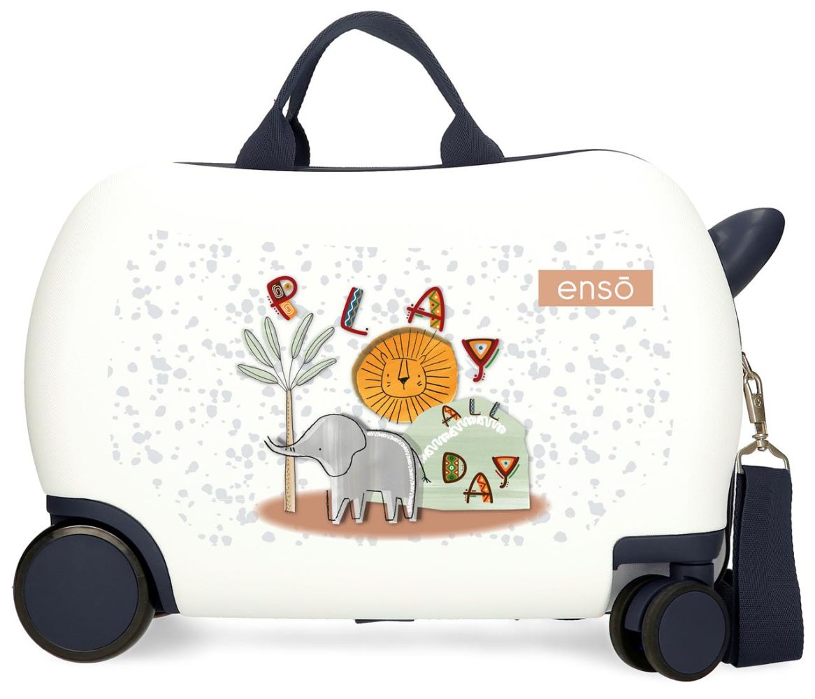 Dečiji kofer ride on Enso Play All Day, Beli