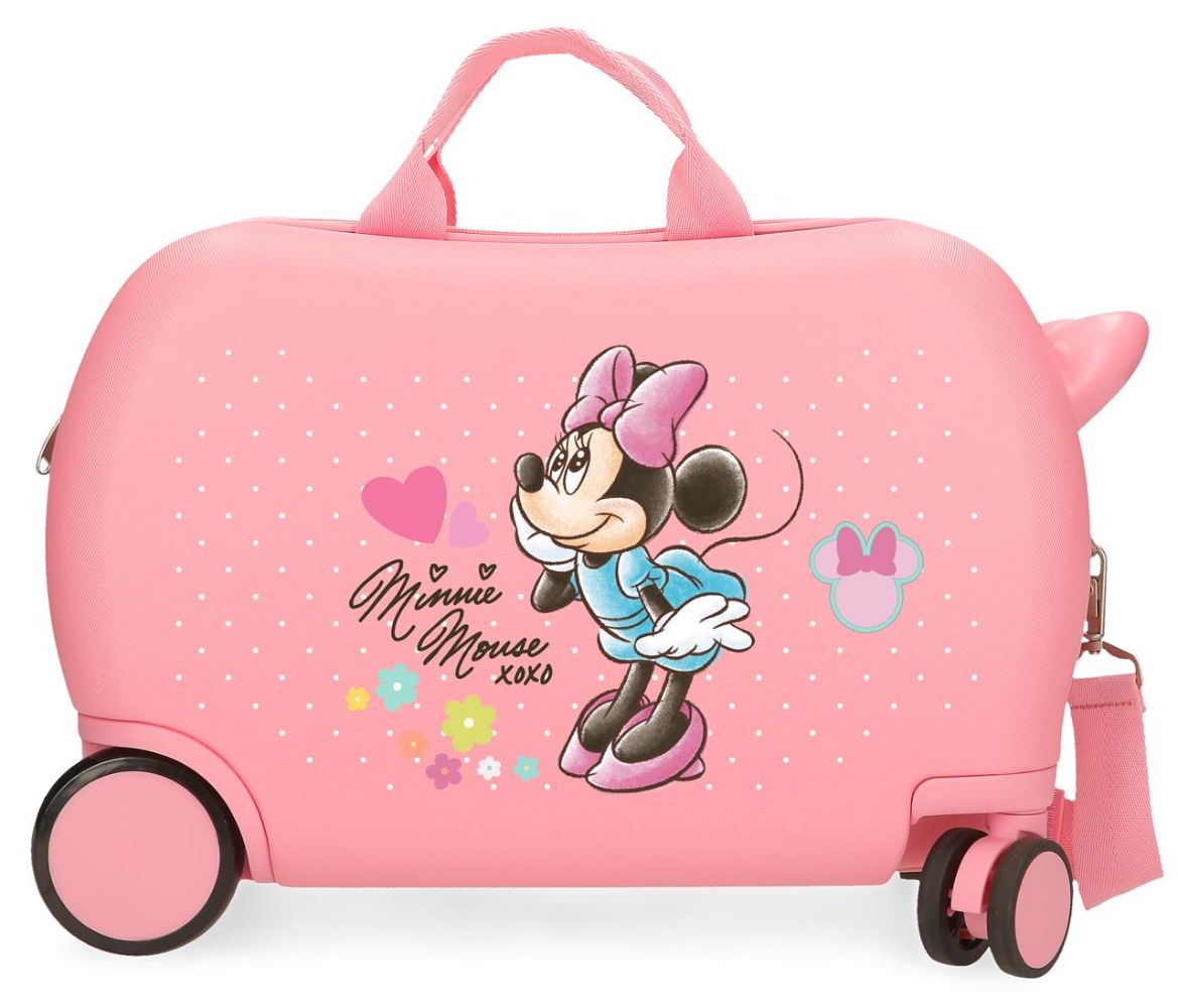Dečiji kofer ride on Disney Minnie XoXo, rozi