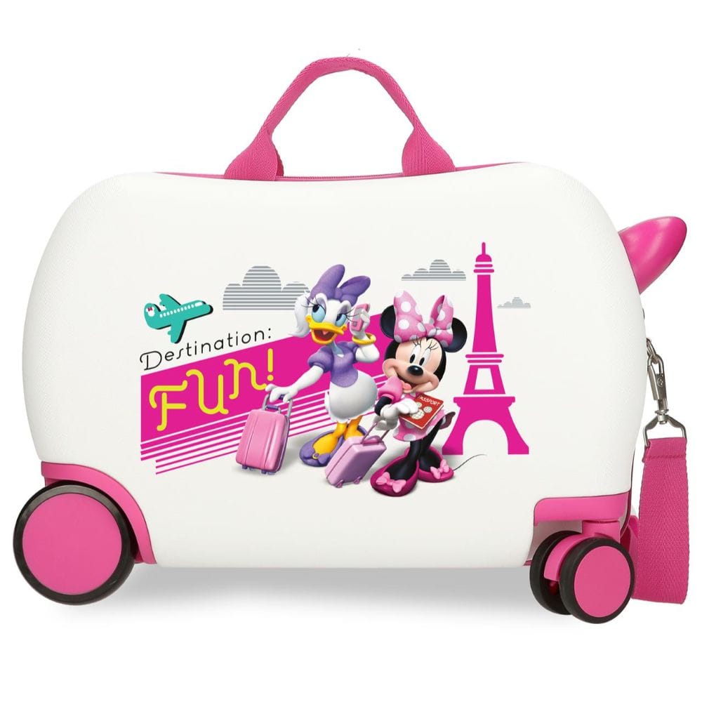 Dečiji kofer ride on Disney Minnie Destination Fun, beli