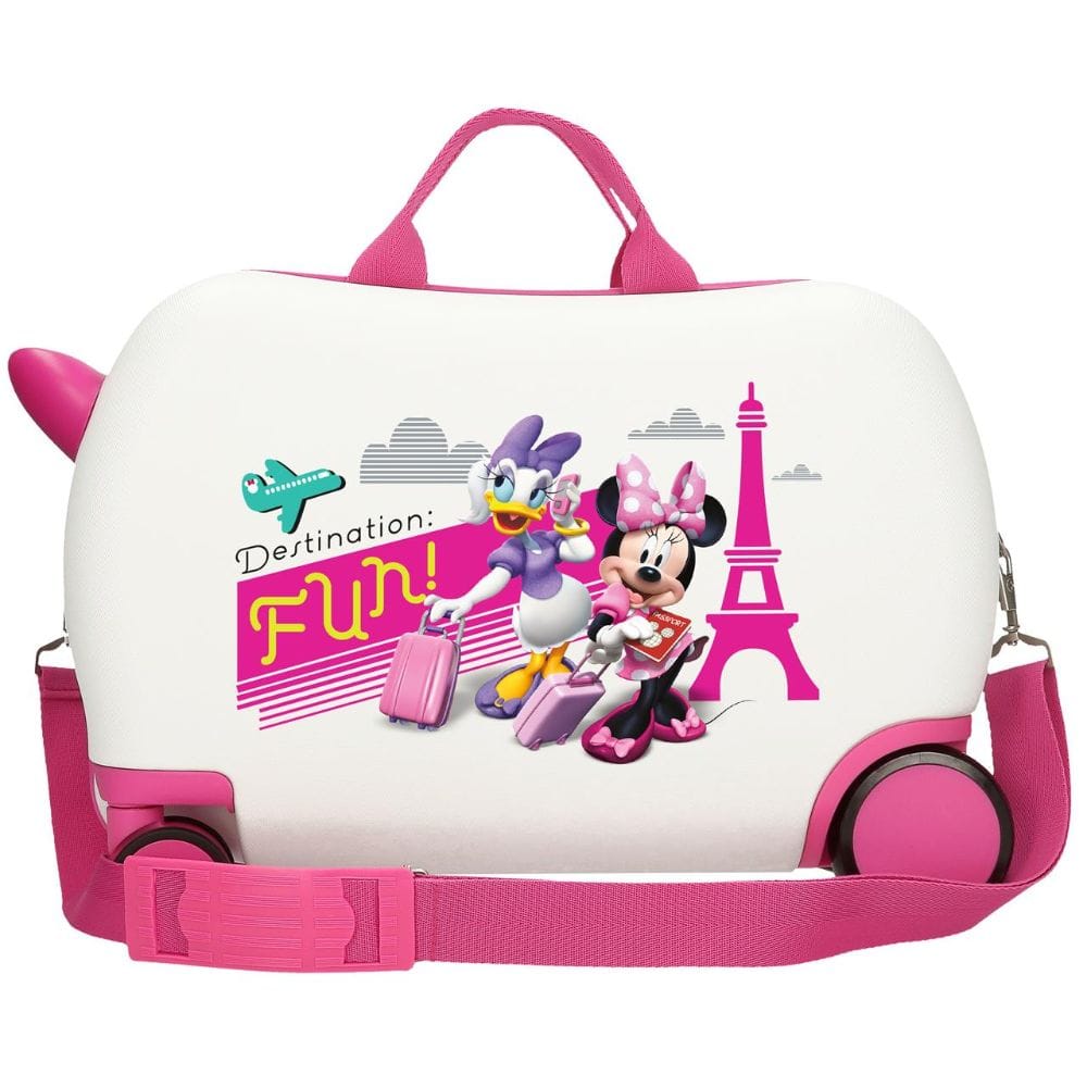 Dečiji kofer ride on Disney Minnie Destination Fun, beli
