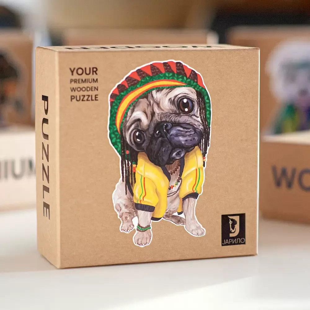 Drvene Puzle Jarilo Slavne kuce - Mops