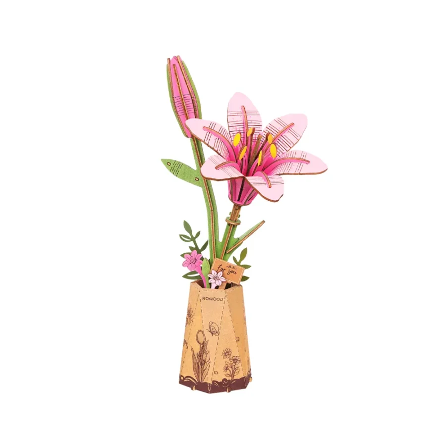 Robotime 3D Puzzle Pink Lily TW071