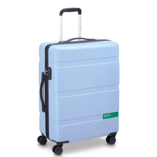 Srednji Kofer Delsey Benetton Hardside svetlo plavi