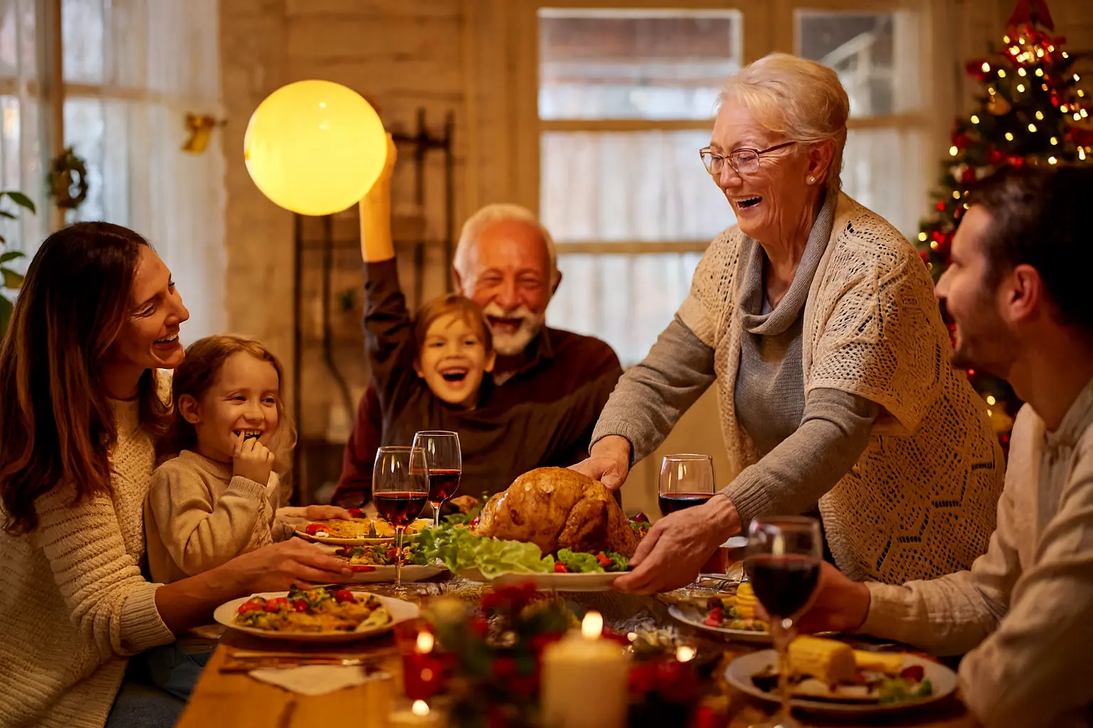 Porodica ruča na Dan zahvalnosti