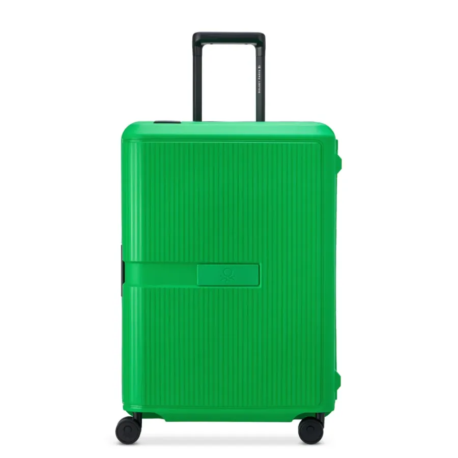 Srednji Kofer Delsey Benetton Color Block Hardside, zeleni