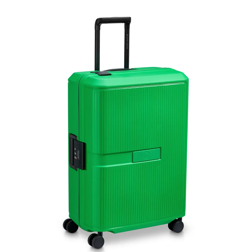 Srednji Kofer Delsey Benetton Color Block Hardside, zeleni