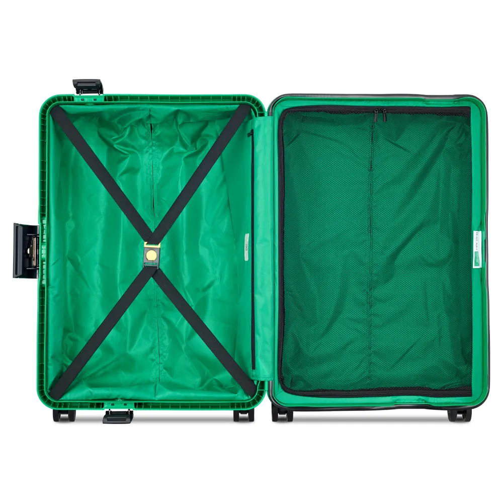Srednji Kofer Delsey Benetton Color Block Hardside, zeleni