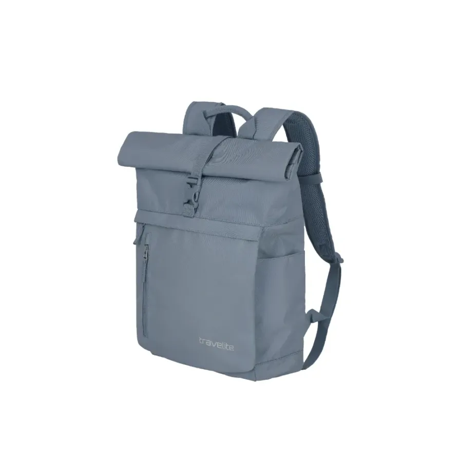 Putni ranac Travelite Basic Rollup, plavo siva