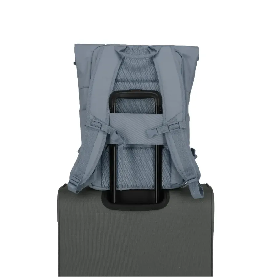 Putni ranac Travelite Basic Rollup, plavo siva