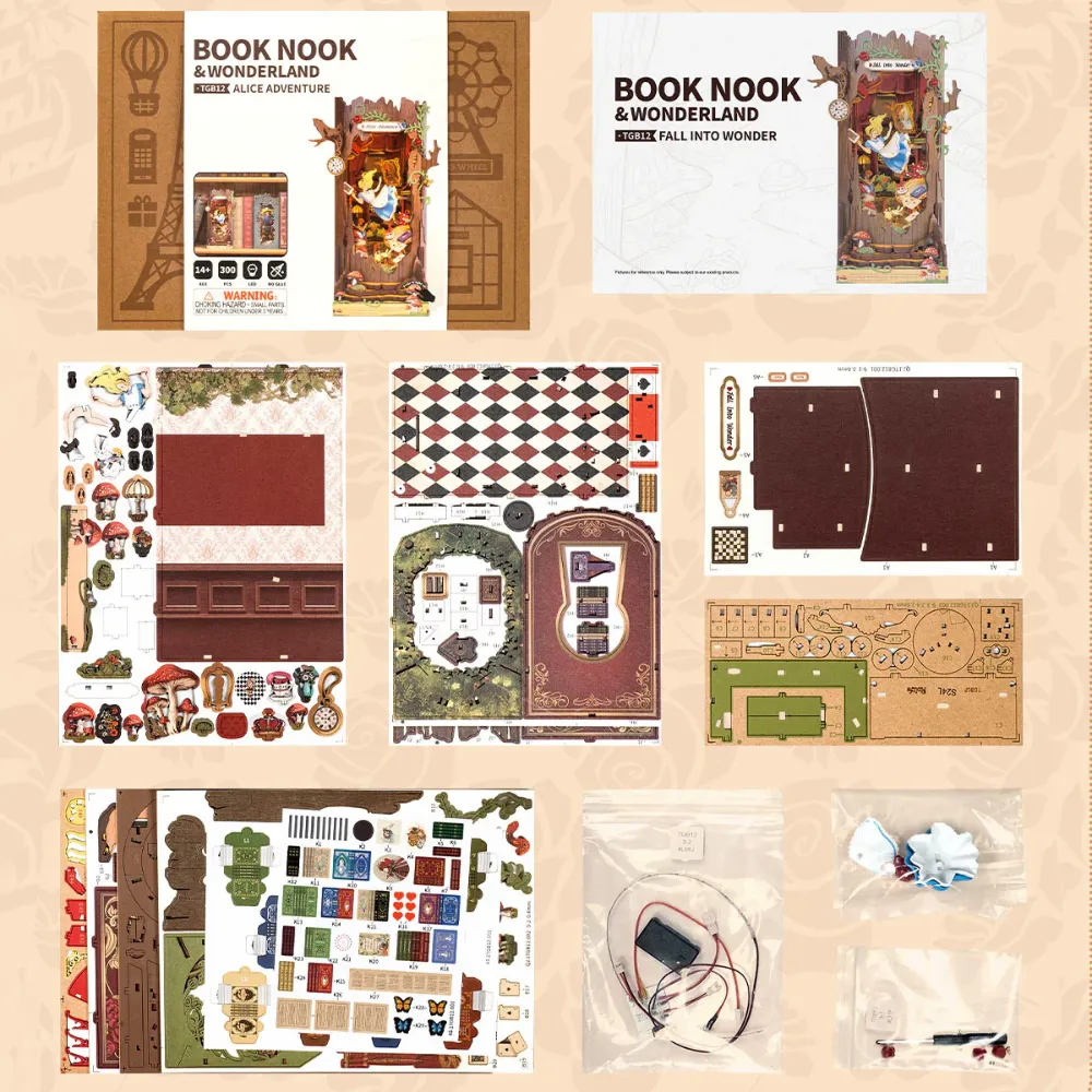 3D puzzle Robotime Book Nook Fall into Wonder TGB12