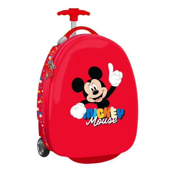 Dečiji kofer na točkiće 16" Mickey Mouse 28×23×43cm - Crvena