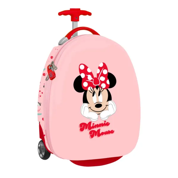 Dečiji kofer na točkiće 16" Minnie Mouse Naive 28×23×43cm - Roza