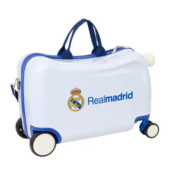 Dečiji kofer Ride On Real Madrid 44×21×27cm - Bela